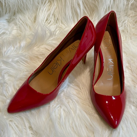 Calvin Klein Bold Red Heels - Picture 2 of 7